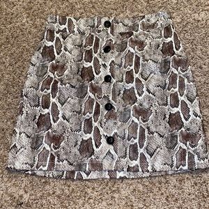 Snakeskin skirt